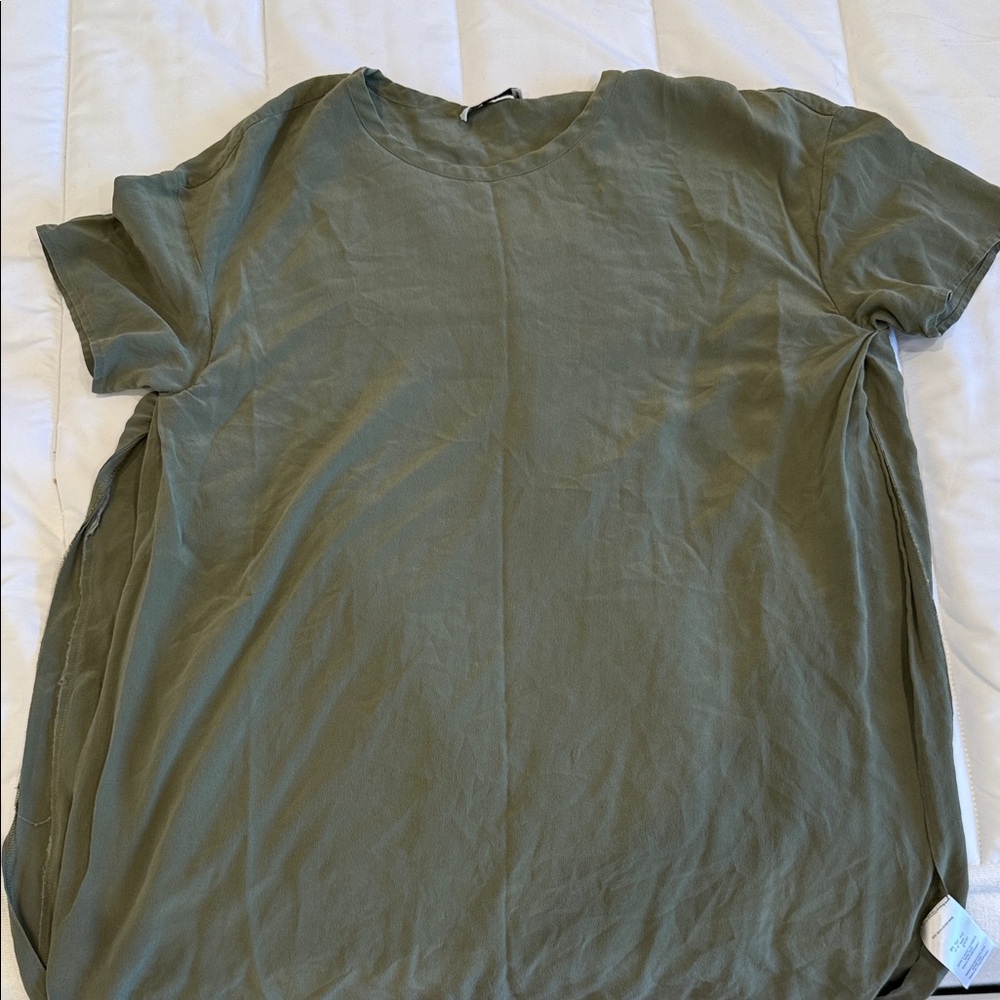 Equipment Silk Olive Top Women’s